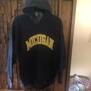 Vintage Michigan Hooded Sweatshirt